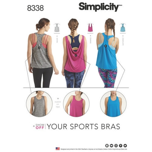 S8338 Damen Tops, Simplicity