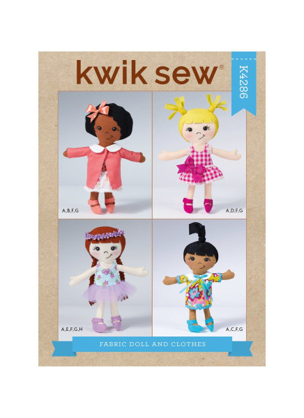 K4286 Kleidung Stoff Puppe, KwikSew