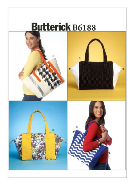 B6188 Taschen, Schnittmuster von Butterick