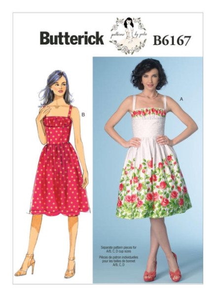 B6167 Damen Kleid, Butterick