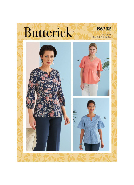 B6732 Damen Top, Butterick