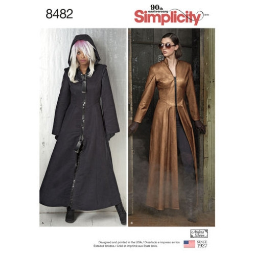 S8482 Mantel Damen Kostüm, Simplicity