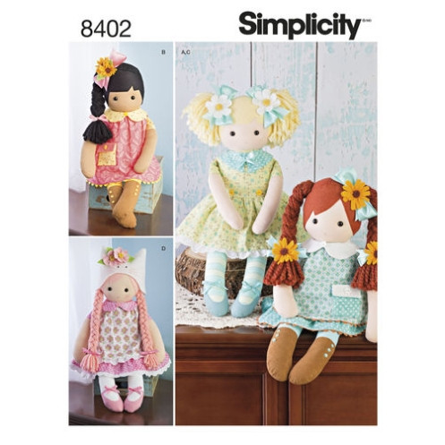 S8402 Kleidung Puppen, Simplicity