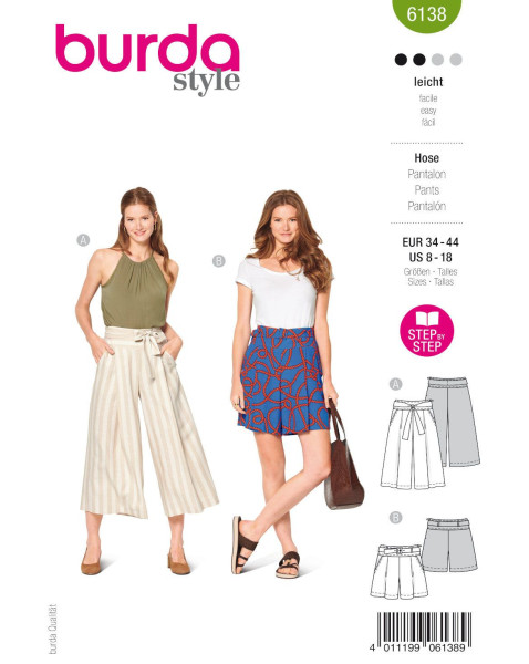 6138 Culotte und Short, Burda