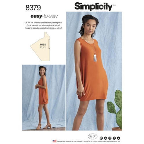 S8379 Damen Kleid, Simplicity