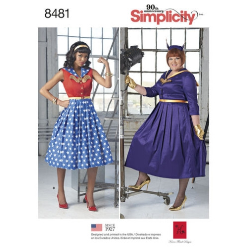 S8481 Damen Kleid, Simplicity