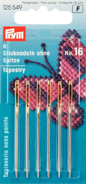 Sticknadeln ohne Sp. ST 16 1,60 x 55 mm silberfarbig