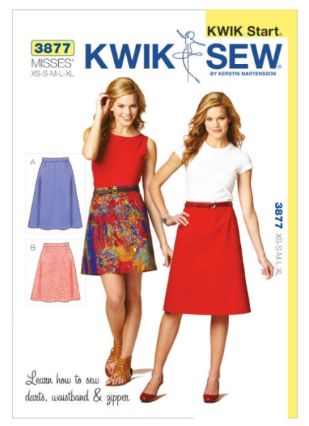 K3877 Damen Röcke, KwikSew