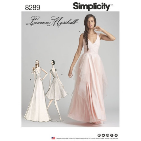 S8289 Damen Kleid, Simplicity