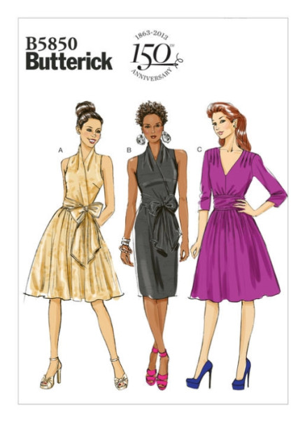 B5850 Damen Kleid, Butterick