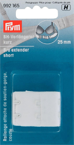 BH-Verlängerer kurz 25mm weiß