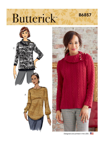 B6857 Damen Top, Butterick