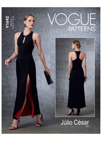 V1692 Damen Kleid, Schnittmuster von Vogue