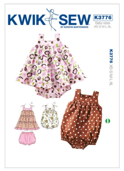 Kinder Höschen Kleid Einteiler, KwikSew K3776