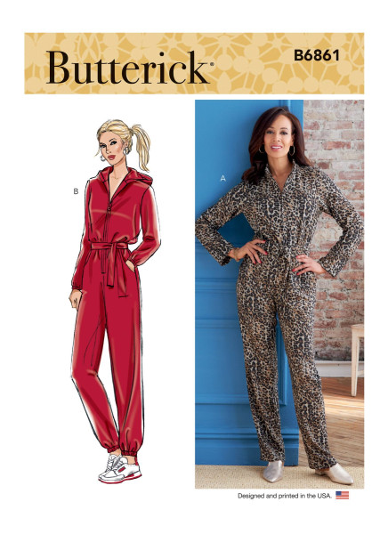 B6861 Damen Gürtel Overall Schärpe, Butterick