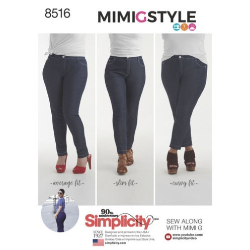S8516 Damen Jeans, Simplicity