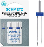 SCHMETZ Nähmaschinennadel | 2 Zwillings-Stretch-Nadeln 4,0/75 | 130/705 H-S ZWI NE 4,0 SCHMETZ Nähmaschinennadel | 2 Zwillings-Stretch-Nadeln 4,0/75 | 130/705 H-S ZWI NE 4,0
