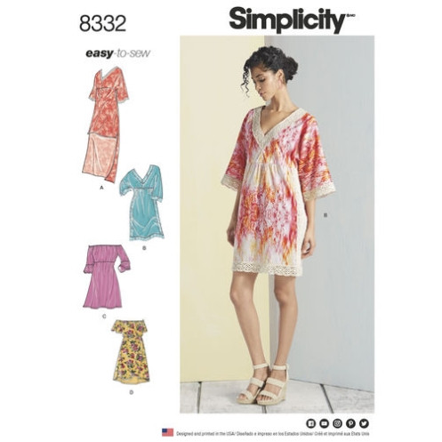 S8332 Damen Kleid, Simplicity