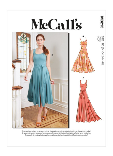 M8215 Damen Kleid, Schnittmuster von McCalls