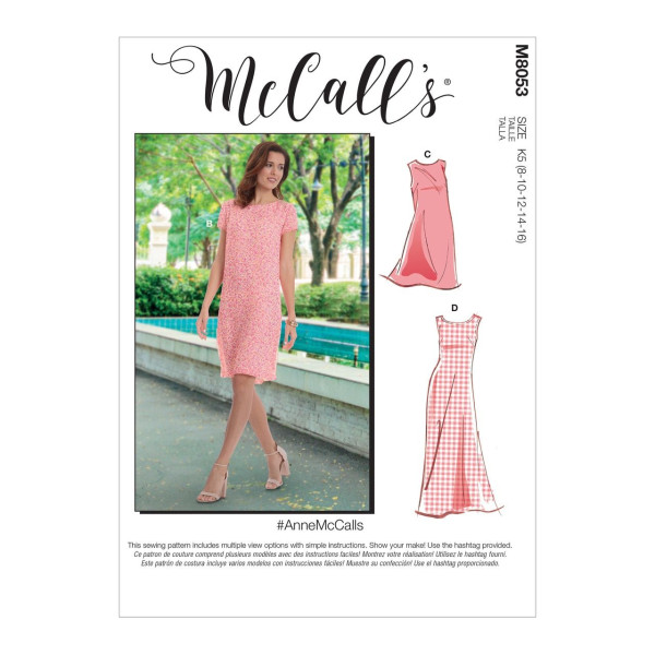 M8053 Damen Kleid, Schnittmuster von McCalls