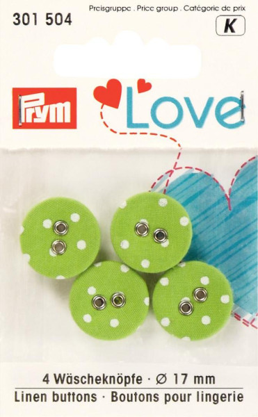 Prym Love Wäscheknöpfe 17mm grün