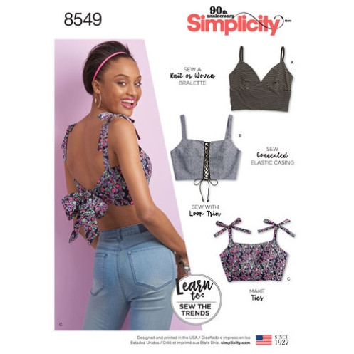 S8549 Damen Tops BH, Simplicity