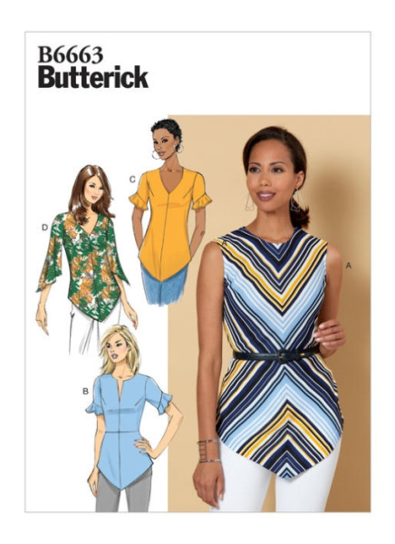 B6663 Damen Top, Butterick