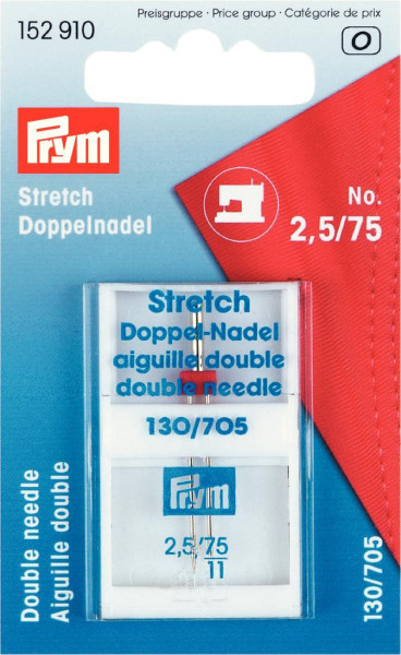 Doppel-Nähm.-Nadel 130/705 Stretch 75/2,5 mm