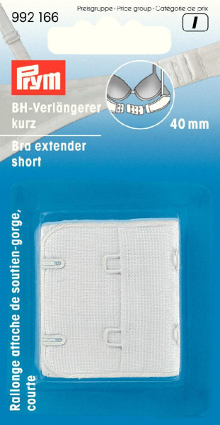 BH-Verlängerer kurz 40mm weiß