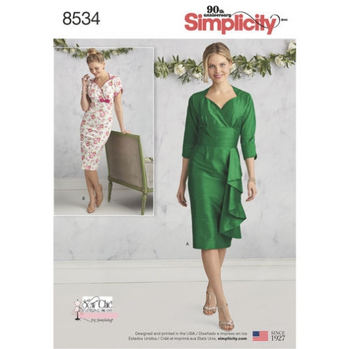 S8534 Damen Kleid, Simplicity